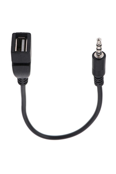Choice black 3.5mm Black Car AUX Audio Cable To USB Audio Cable Car Electroni...