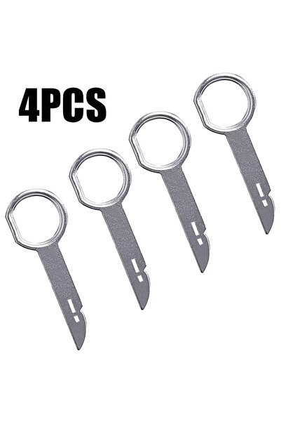 Choice أداة إزالة راديو السيارة Silver x4، مفتاح الاستريو، أداة إزالة تحرير ا...