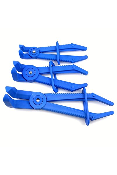 Choice1 طقم أدوات تثبيت خراطيم نايلون أزرق مكون من 3 قطع، يشمل مشابك خراطيم ا...