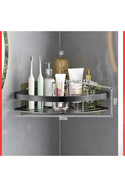Choice black Aluminum Alloy Shampoo Rack Makeup Bathroom Accessories Storage ...