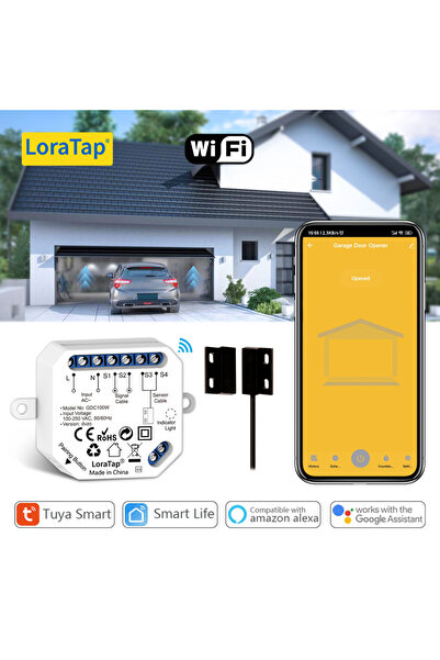 Choice جهاز تحكم باب المرآب الذكي من لوراتاب تويا، متوافق مع معايير الاتحاد ا...