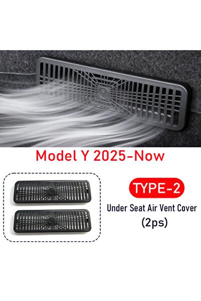 Choice1 غطاء فتحة تهوية المقعد الخلفي الجديد (النوع 2) لسيارة تسلا موديل Y وج...
