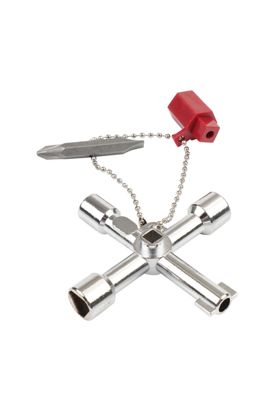 Choice1 مفتاح فضي رباعي الاتجاهات متقاطع، مفتاح خزانة كهربائية، مفتاح أدوات، ...