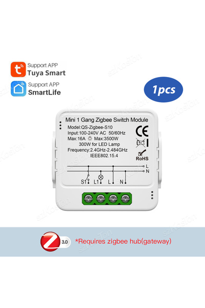 Choice وحدة مفتاح ذكي Tuya ZigBee أحادية/ثنائية/ثلاثية، تحتاج إلى سلك محايد، ...