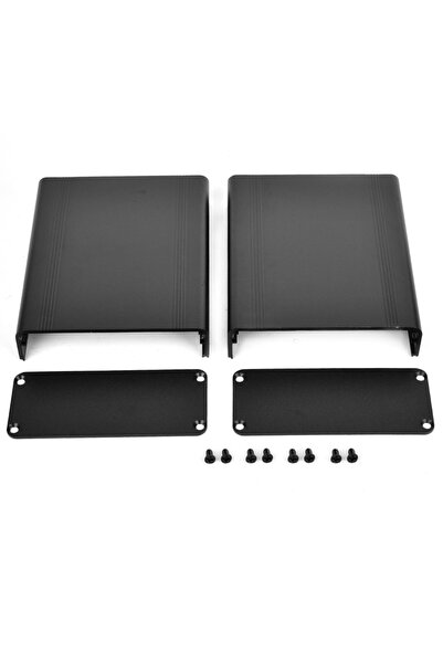 Choice صندوق مشروع من سبائك الألومنيوم الأسود، غلاف أسود مؤكسد مصقول بالرمل، ...