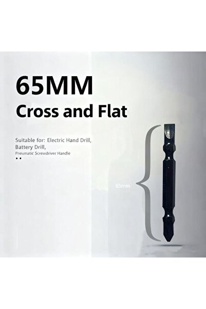 Choice 1pcs Dual-Ended Drill Bit: 2-in-1 Bit with Flathead & Crosshead Tips, ...