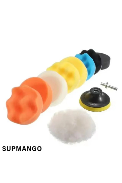 Choice مجموعة تلميع السيارات PGM مقاس 3 بوصات، 11 قطعة، وسادة تلميع، وسادة تل...