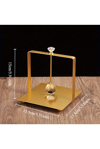 Choice حامل مناديل مربع أنيق من الفولاذ المقاوم للصدأ الذهبي، قطعة واحدة، مزي...
