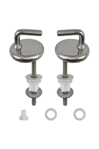 Choice P-807 kit Stainless Steel Toilet Seat Hinge Flush Toilet Cover Mountin...