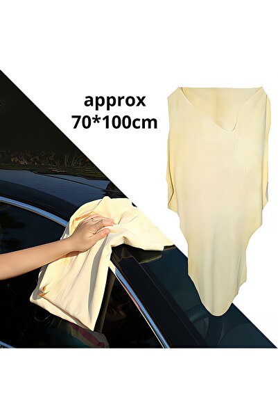 Choice3 منشفة غسيل سيارات من جلد الغزال، مقاس 70 × 100 سم تقريبًا، بالإضافة إ...