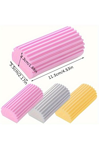 Choice20 إسفنجة تنظيف رطبة وردية اللون مكونة من قطعتين، لإزالة الغبار والمساحيق.