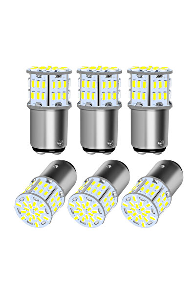 Choice5 6000 كلفن، 6 قطع، 1157 BAY15D، 2/4/6/10 قطع، مصابيح LED فائقة السطوع ...