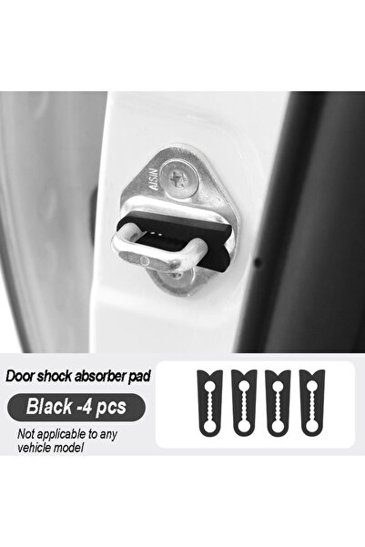 Choice واقيات أبواب السيارة السيليكونية العالمية السوداء - 4 قطع، غطاء عازل ص...