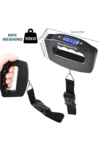 Choice lifting rope-No Batt Hanging Scales Digital Luggage Scale Electronic P...
