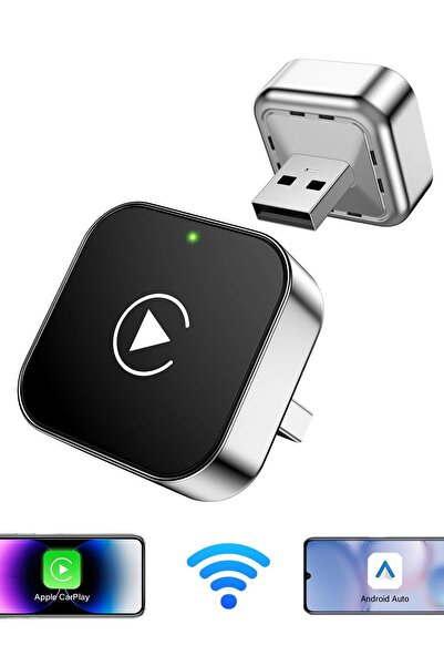 Choice محول بيونراي اللاسلكي 2 في 1 لـ CarPlay و Android Auto - صندوق ذكي بتق...