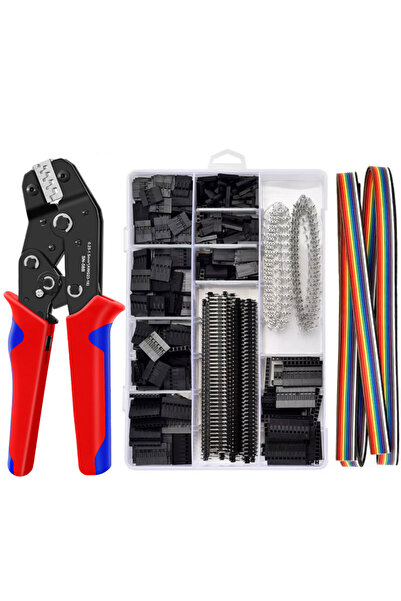 Choice طقم SN-58B مكون من 1550 قطعة، يتضمن أداة تجعيد موصلات JST دوبونت، كماش...