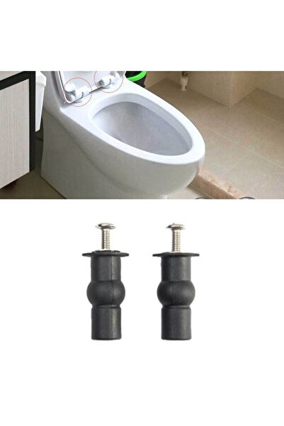 Choice 2pcs Expansion Screw Toilet Seat Top Fix Seat Hinge Hole Fixings Well ...