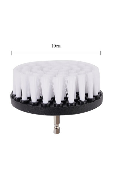 Choice 1pc Soft Drill Brush Attachment 4inch For Cleaning Carpet & Leather An...