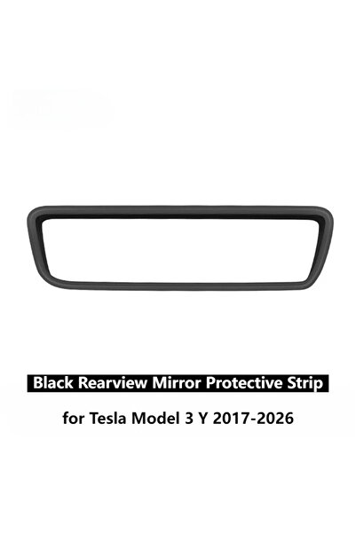 Choice إطار أسود للرؤية الخلفية لسيارة تسلا الجديدة، واقي شاشة، حافة العرض، غ...