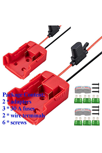 Choice قطع غيار DIY2PCS-FUSE 2PCS لأداة تحويل عجلة الطاقة M18 لمحول علبة بطار...