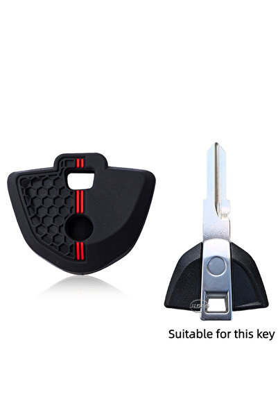 Choice1 Red Line Silicone Key Cover Case Shell For BMW S1000R R1200GS LC ADV ...