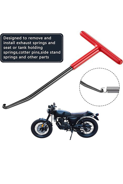 Choice خطاف زنبرك عادم متين - أداة سحب بمقبض على شكل حرف T لأنابيب عادم الدرا...