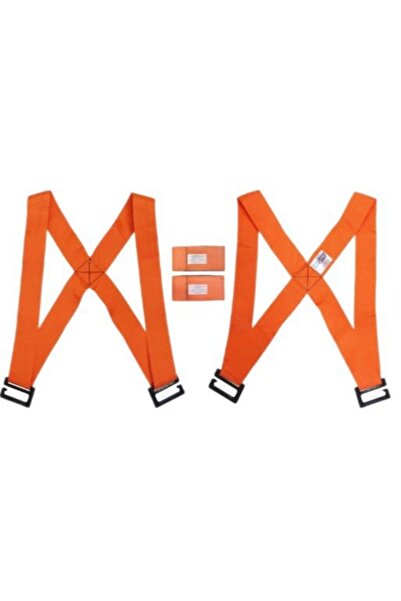 Choice أحزمة نقل أثاث برتقالية لشخصين، حزام كتف قابل للتعديل لرفع الأرائك وال...
