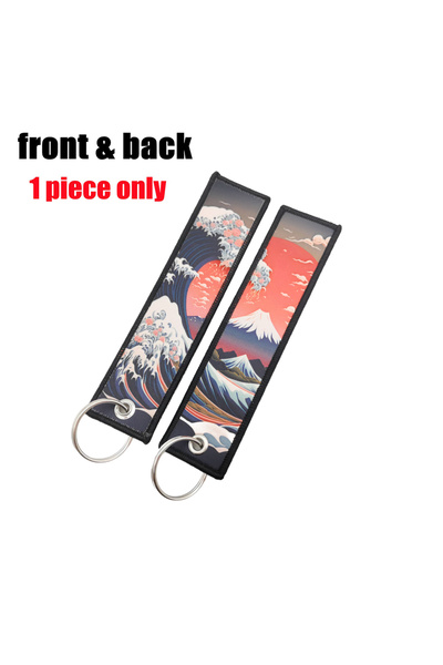 Choice6 سلسلة مفاتيح ثقافة تعديل السيارات اليابانية 06، بتصميم أمواج هوكايدو،...