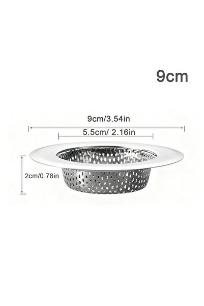 Choice فلتر حوض مطبخ مثقب، قطعة واحدة، مقاس 9 سم (5.5/7.3/9/11.5 سم)، مصنوع م...