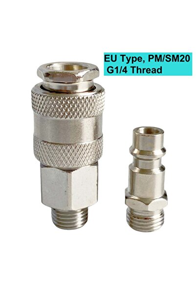choice2 1 Pair European Type Pneumatic Fitting PM/SM20 EU Standard Quick Coup...