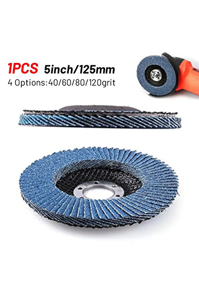 choice2 80grit 5'' 125mm Metal Sanding Flap Discs Angle Grinder Wheels Blade ...