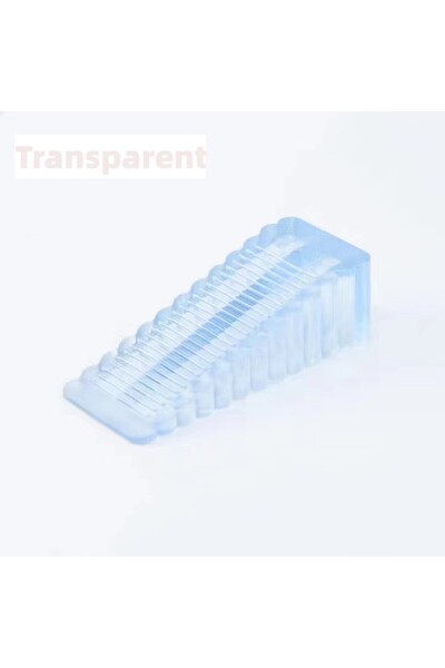 Choice5 سدادة أمان شفافة من السيليكون للأبواب، قطعة واحدة، إسفين أسود، سدادة ...