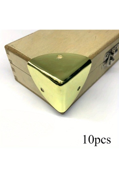 Choice golden 10 Pcs Metal Sheet Corner Wrapping- Gift Box Corner Wrapping Ba...