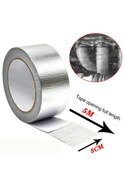 Choice شريط عازل لأنابيب العادم 5 أمتار × 5 سم، شريط عازل حراري للعادم، ضمادة...