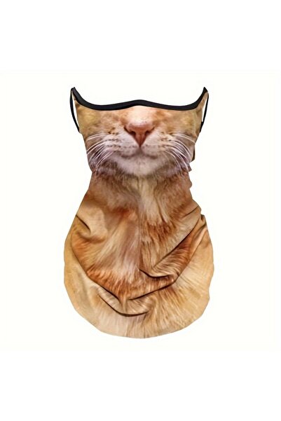 Choice قطعة واحدة من واقي الشمس الصيفي الكامل للوجه والرقبة بتصميم قطة ثلاثي ...