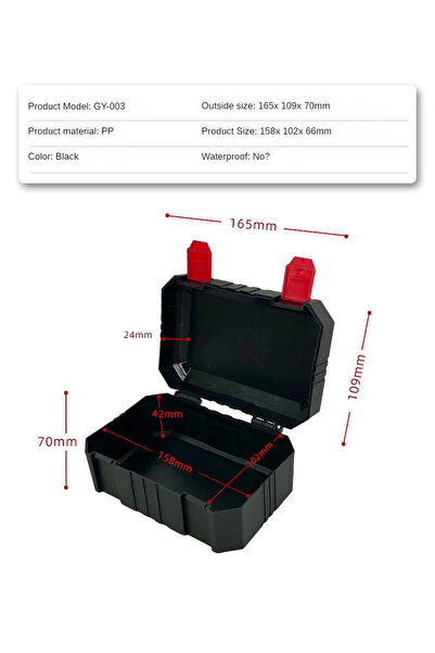 Choice3 صندوق أدوات بلاستيكي GY003، منظم عمل كهربائي محترف، صندوق أدوات متعدد...