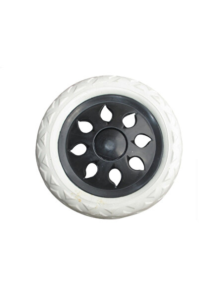 Choice عجلة واحدة سوداء مقاس 16 سم لعربة التسوق، بديلة لعجلات عربة التسوق، مص...