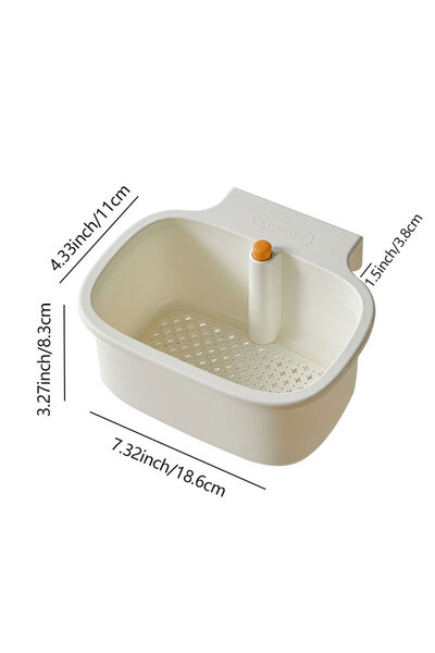 Choice سلة فلتر حوض المطبخ بيضاء اللون (قطعة واحدة)، فلتر مانع للتسرب لحوض ال...