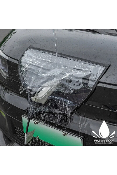 Choice غطاء منفذ شحن السيارات الكهربائية أسود اللون، مقاوم للماء والغبار، منا...