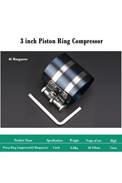 Choice3 أداة تركيب حلقات المكبس 3 بوصة، كماشة حلقات المكبس 53-175 مم، أداة ضا...