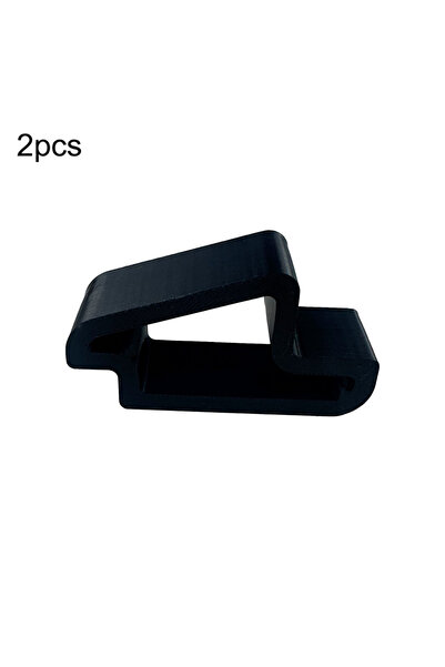 Choice1 قطعتان من سدادات النوافذ السوداء - سدادة باب بلاستيكية متينة بلمسة نه...