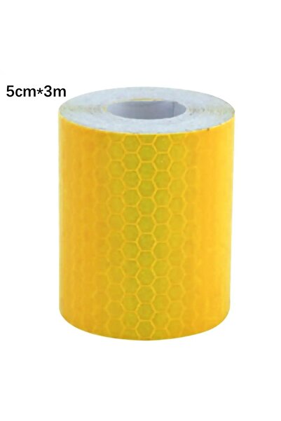 Choice شريط عاكس أصفر 3M 3M/1M للسيارة، ملصق تحذير سلامة السيارة، شريط عاكس واقٍ