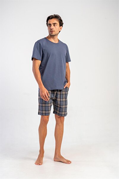 OBJE Men's Dark Navy Blue Oversize T-Shirt