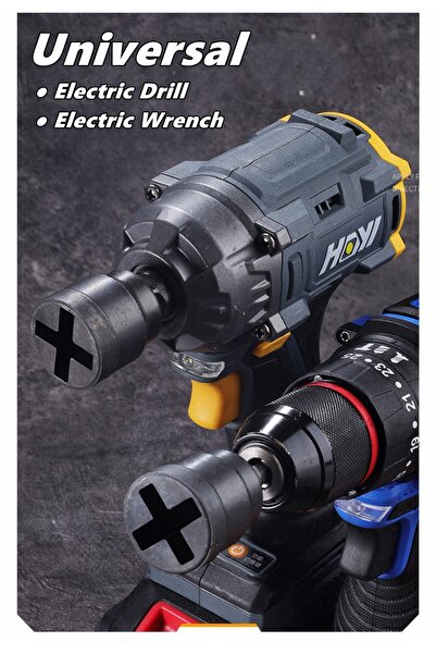 Choice مفتاح ربط بمقبس مقصي، مقبس محول، فولاذ كروم فاناديوم عالمي، مثقاب كهرب...