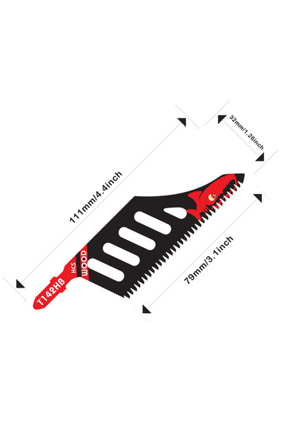 choice2 شفرة منشار ترددي لقطع الخشب، 1.2 مم، 112 مم، قطعة واحدة، طويلة جدًا، ...