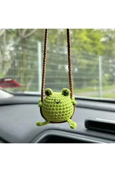 Choice زينة سيارة على شكل بطة بيضاء، زينة معلقة على مرآة الرؤية الخلفية على ش...