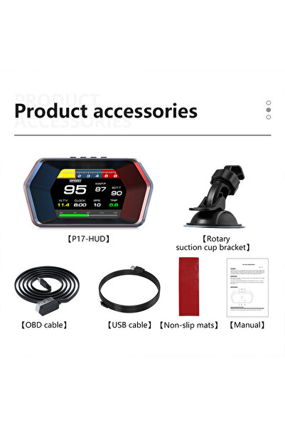 Choice P17 OBD2 GPS On-board Computer Windshield Projector Car Electronics Di...