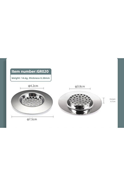 Choice مصفاة حوض المطبخ الجديدة GR020، فلتر شبكي لمنع الانسداد، ملحق مطبخ من ...