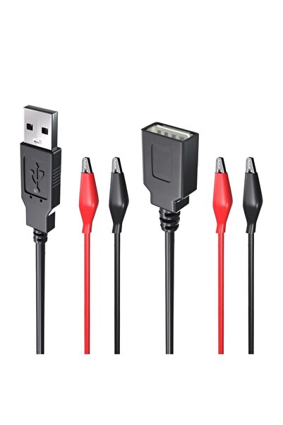 Choice1 1 pair 2pairs Alligator Test Clips Clamp to USB Male and Female Sket ...