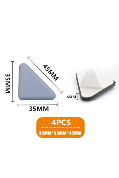 Choice 4 قطع من وسادات انزلاق أرجل الأثاث، مقاس 35×35×45 مم، مقاومة للخدش، سه...